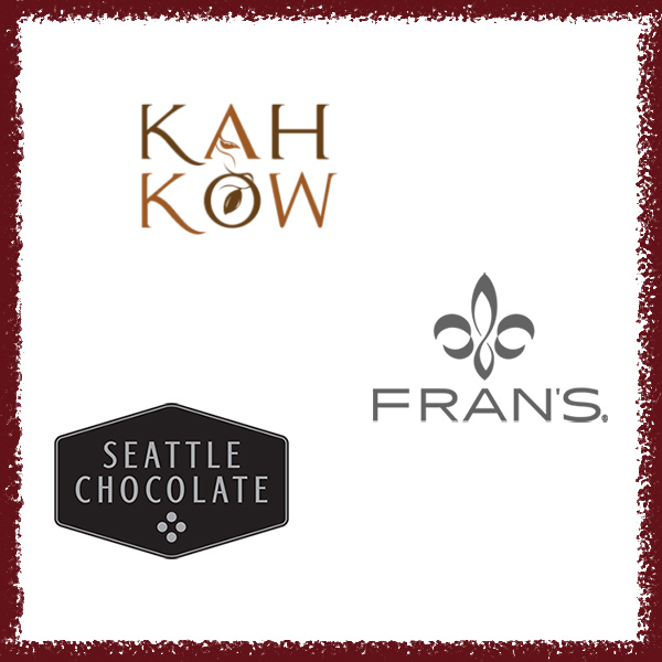 KahKow, Fran's Chocolate, and Seattle Chocolates
