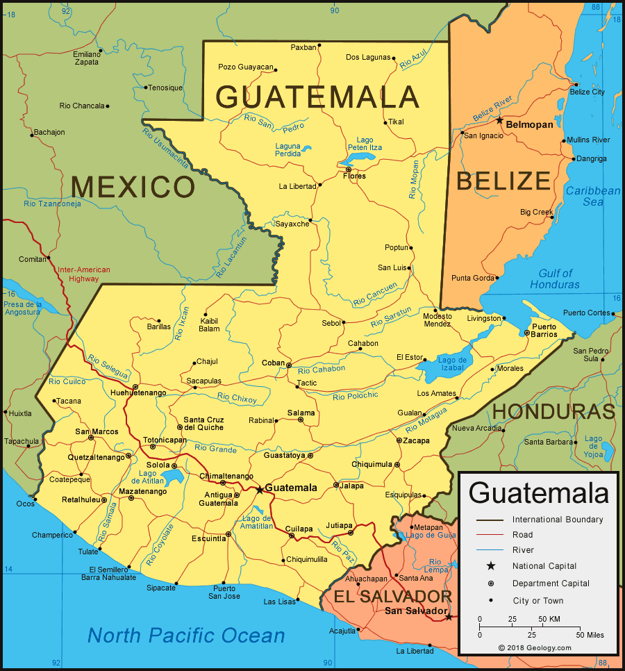 Guatemala map